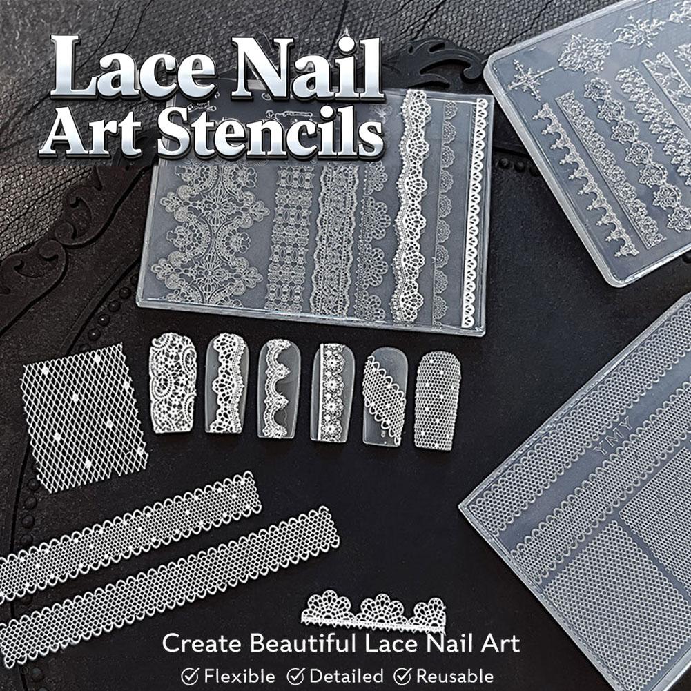 3D Printing Templates Free - Silicone Lace Nail Art Stencil 3D