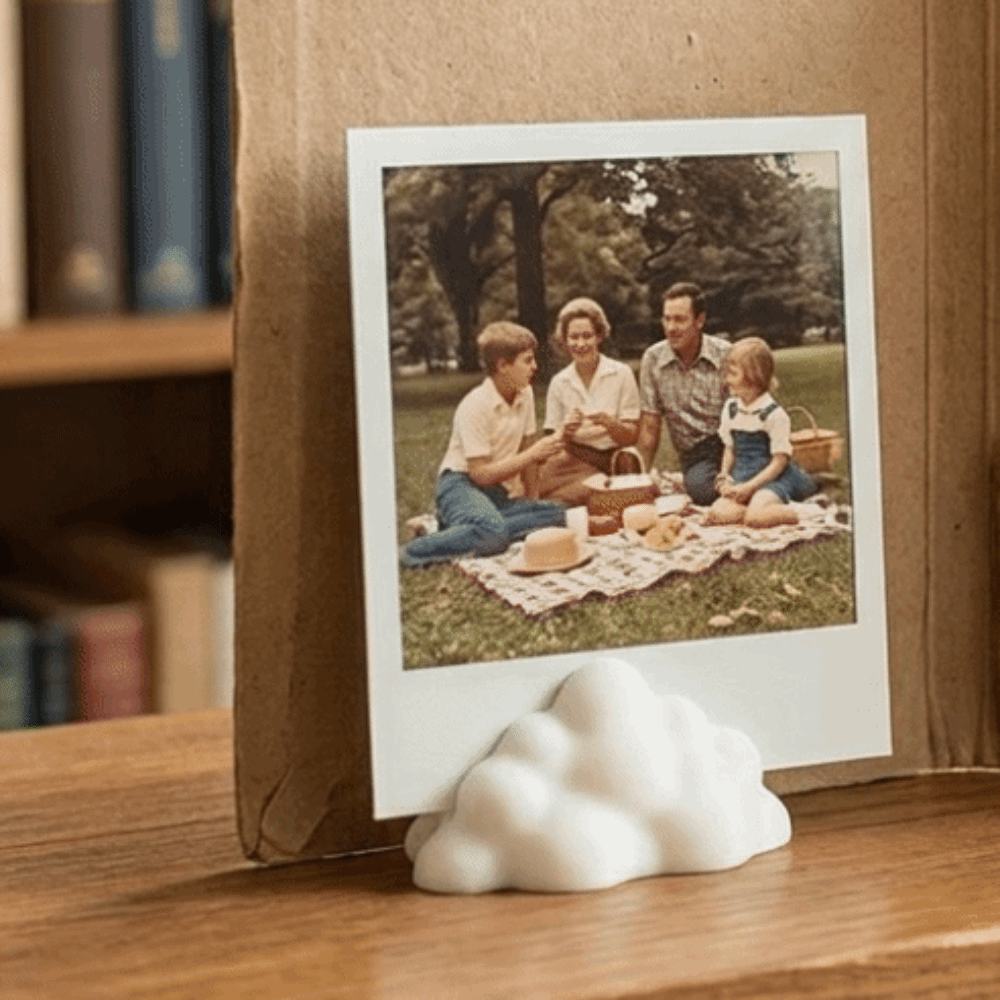 3D Printing Card - 6PCS 3D Printed Cloud-Shaped Photo Holders