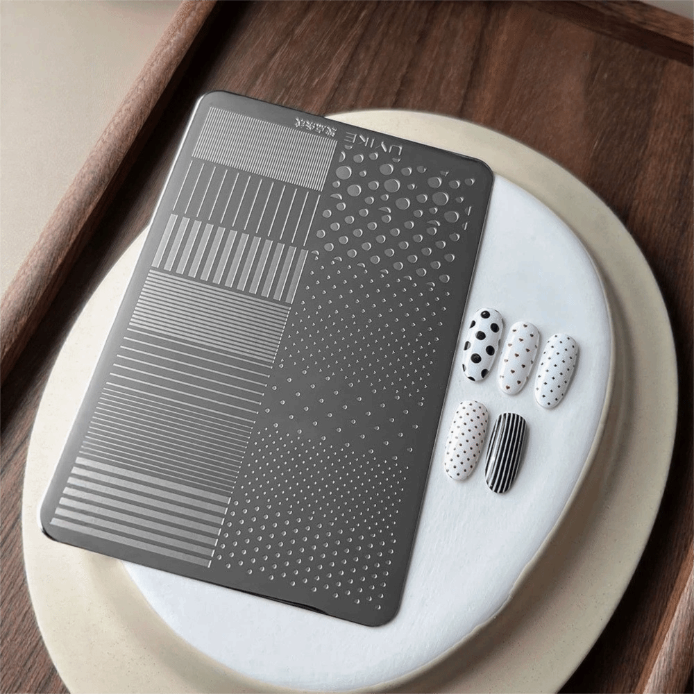 3D Printing Templates Free - Dotting Pattern Nail Art Stamping Plates