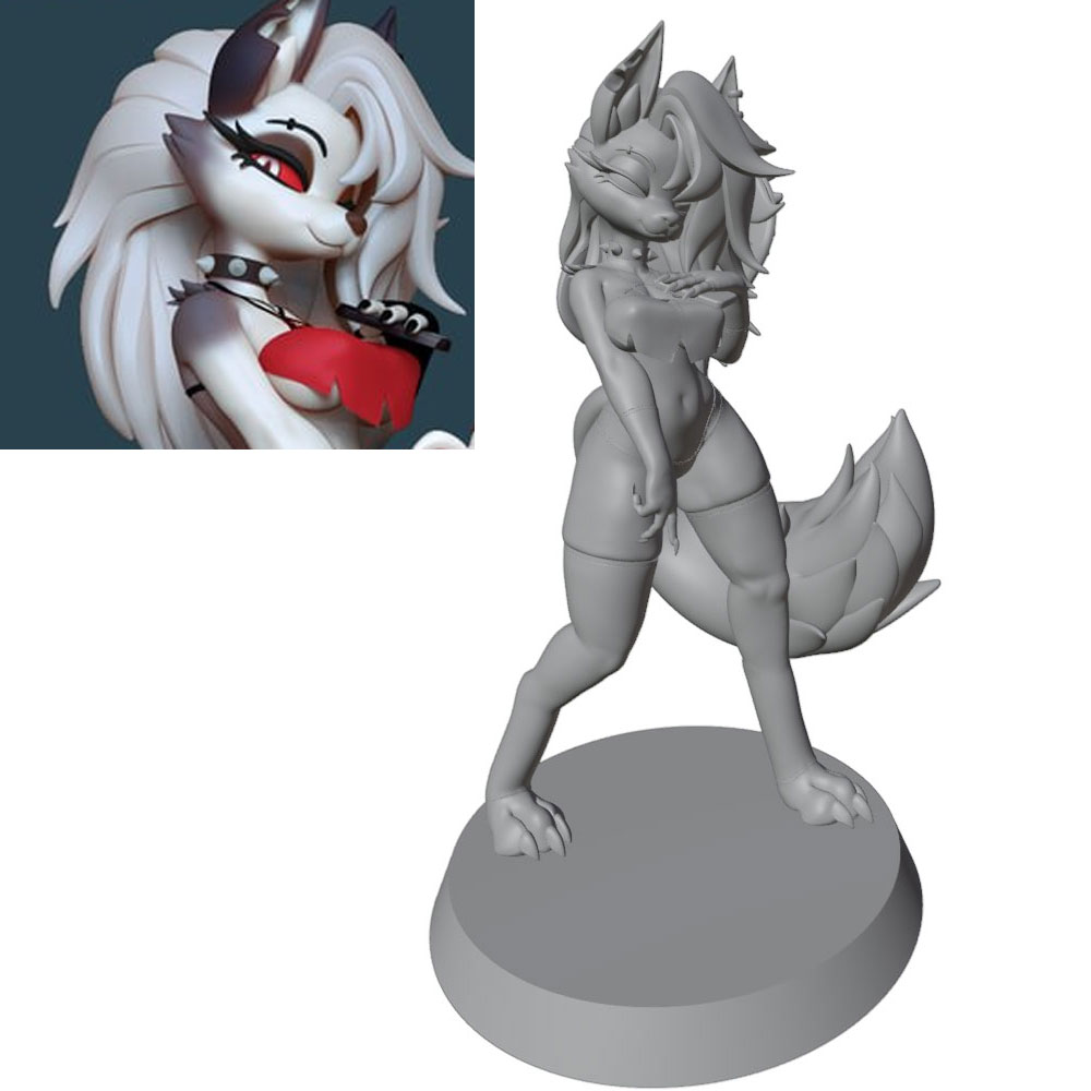 3D Printing For Dummies - 1/24=75mm-1/10=175mm Anime Character Statue GK Miniature