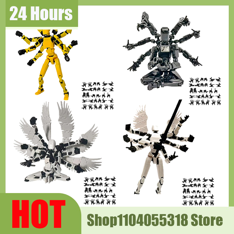 3D Printing For Dummies - Multi-Jointed Movable Shapeshift Robot With 8