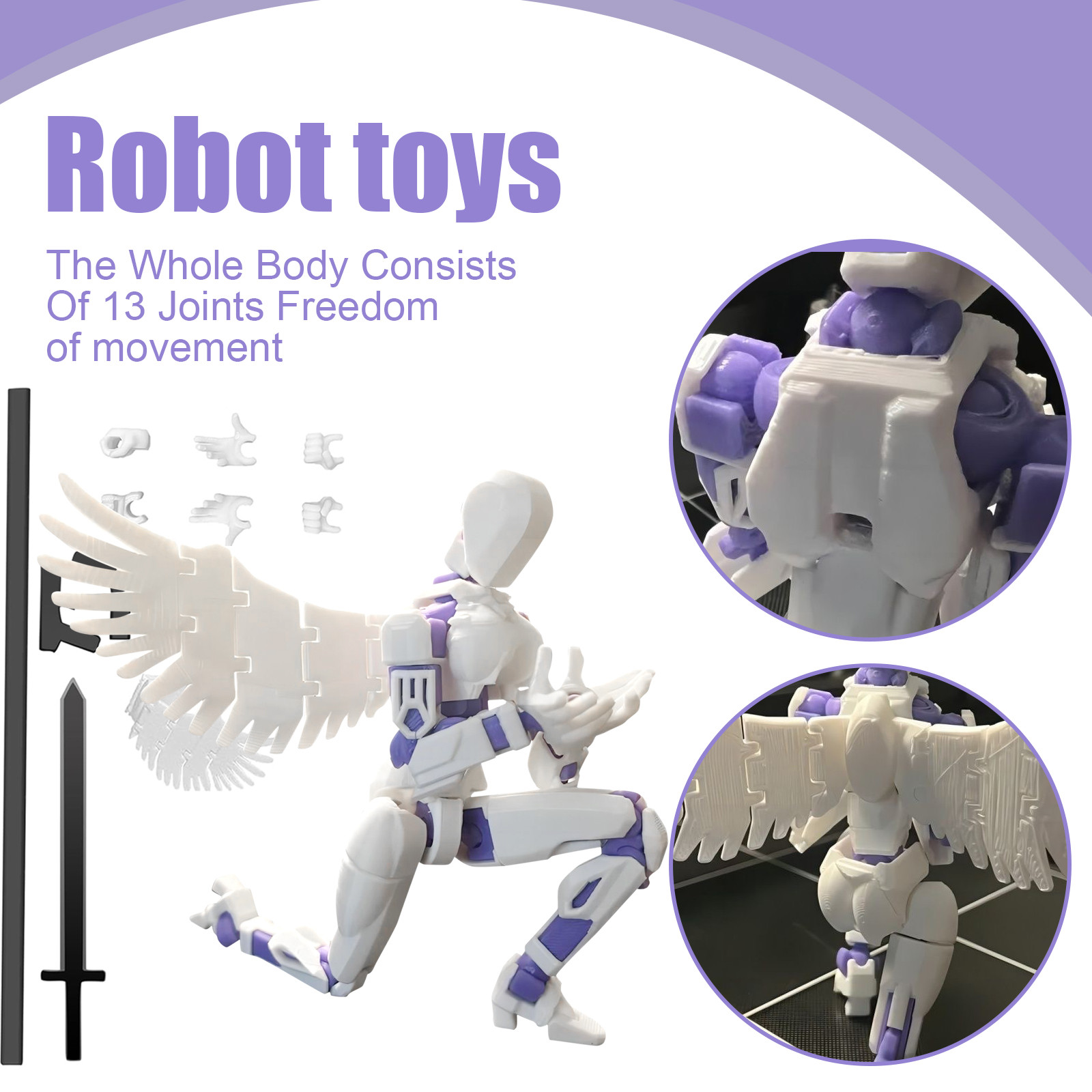 3D Printing For Dummies - Multi-jointed Movable Robot 3.0 3d Printed