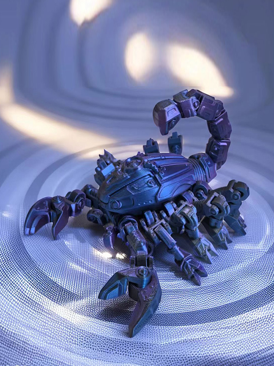 3D Printing Action Figure - 3D Printed Mechanical Scorpion Action Figure