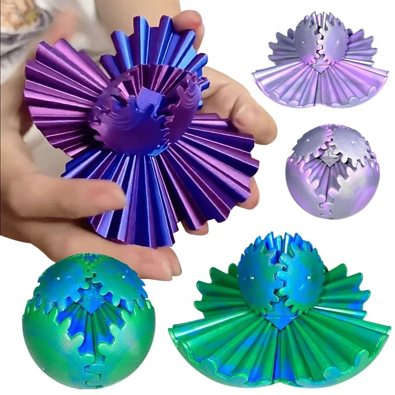 3D Printing Gears - Gear Ball 3D Printed Fidget Toys