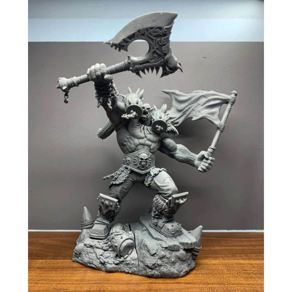3D Printing Ptc - Gallurush Monster World Hell Scream Uncolored