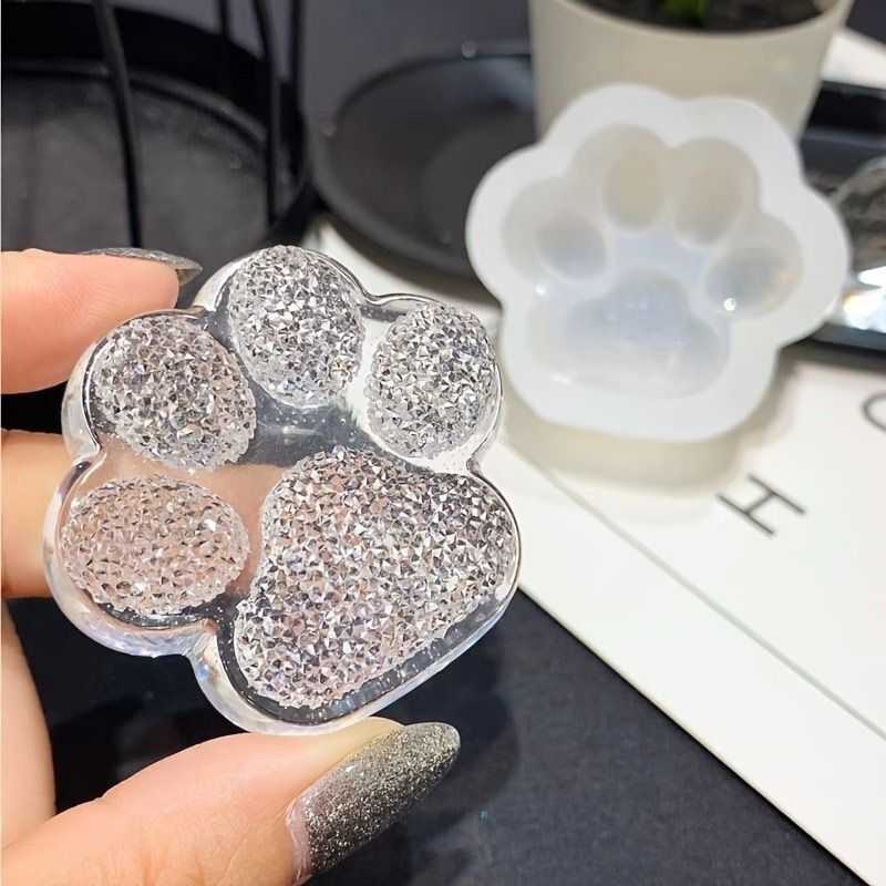 3D Printing Epoxy Resin - 1pc Paw Print Mold, Clear Epoxy