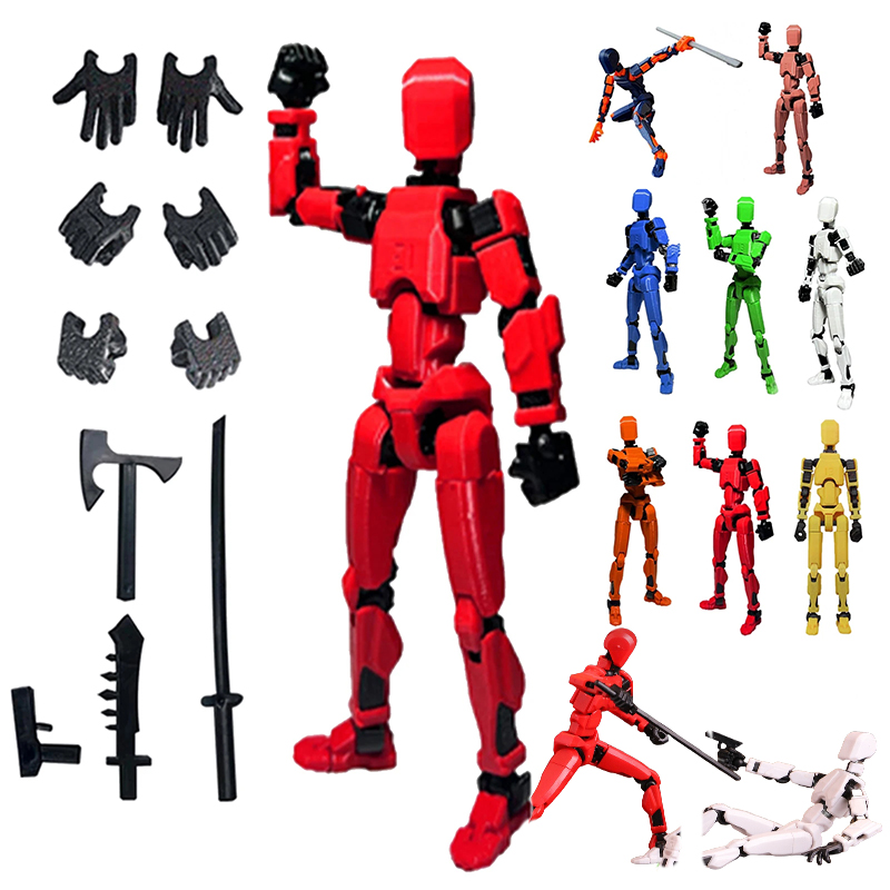 3D Printing For Dummies - 1PCS 13 Joints Figure Articulate Movable