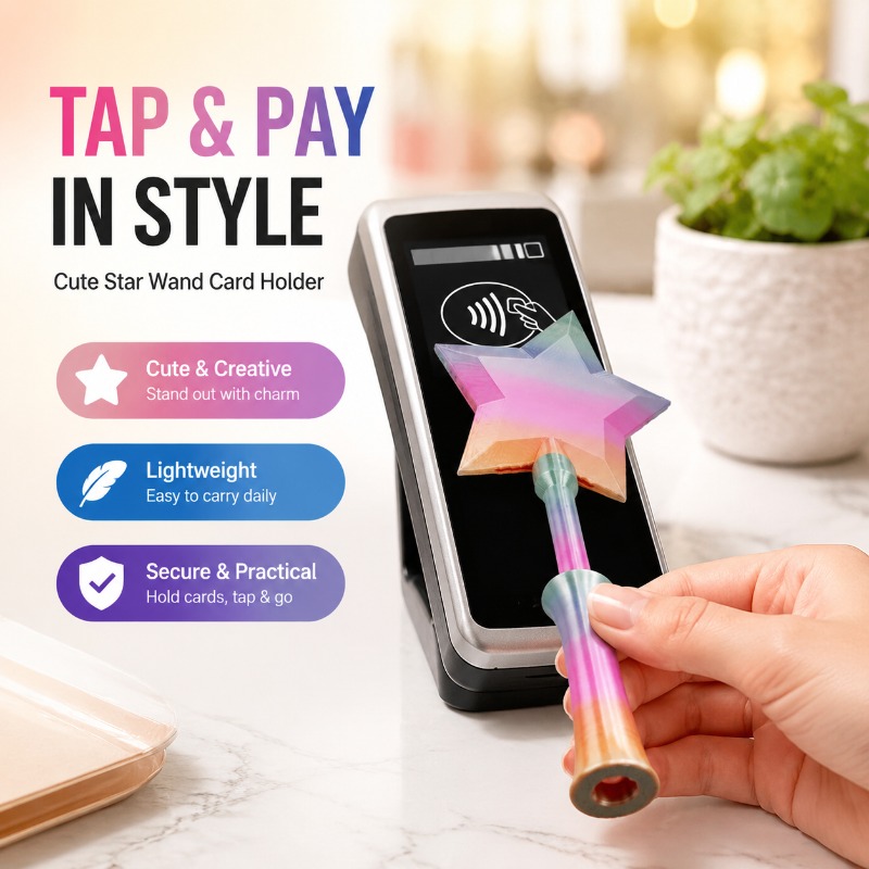 3D Printing Card - 3D Printed Cute Star Magic Wand