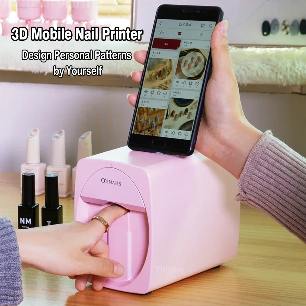 3D Printing Process - Smart Nail Printer 3D Portable Mobile
