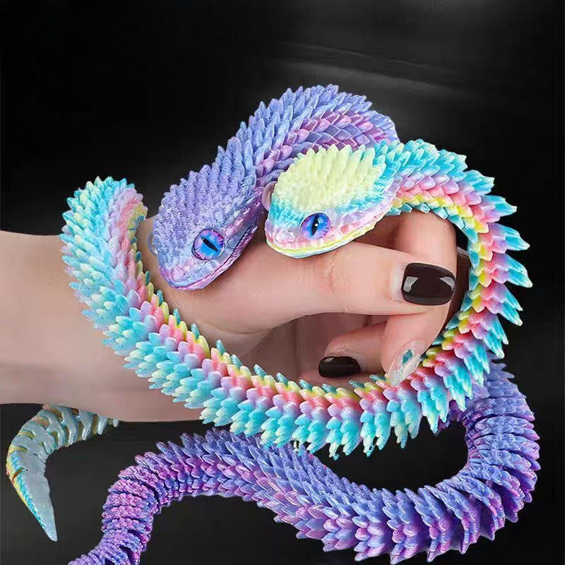 3D Printing Fidget Toys - 2026 New 3D Printed Snake Realistic