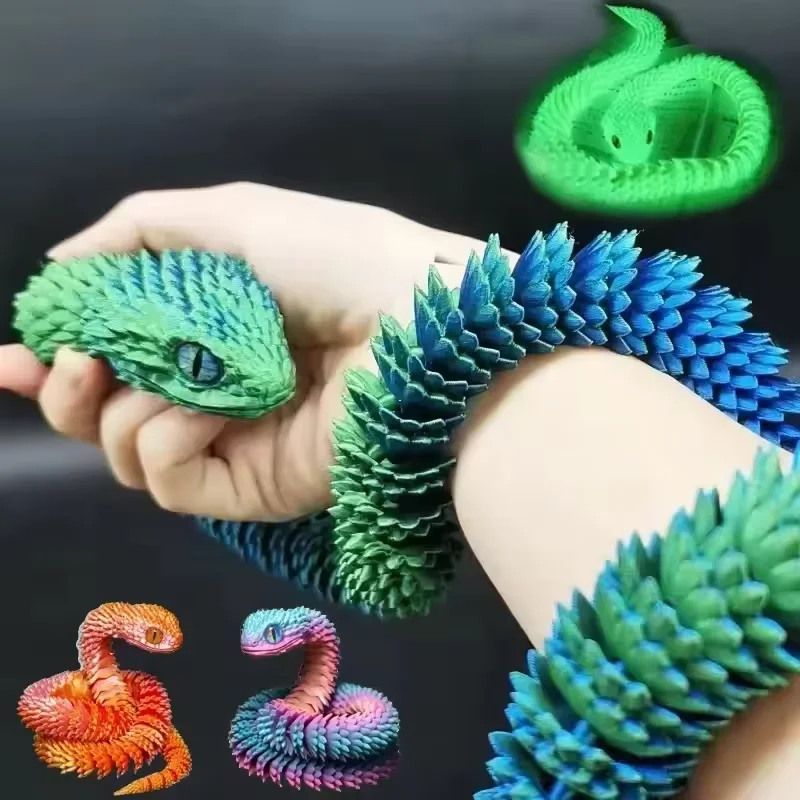 3D Printing Gundam - 3D Printed Snake Movable Joint Fidget