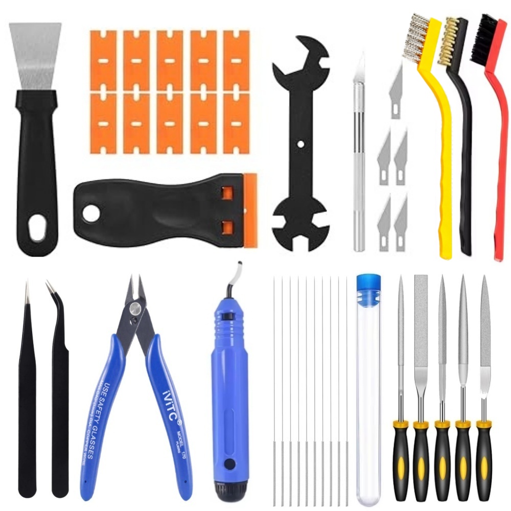 40PCS 3D Printer Tools, Scrape - 3D Printing Process 评论和价格
