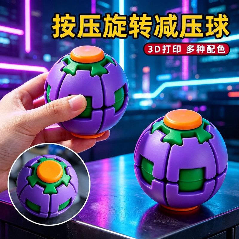 3D Printed Press Rotate Fidget - 3D Printing Fidget Toys 评论和价格