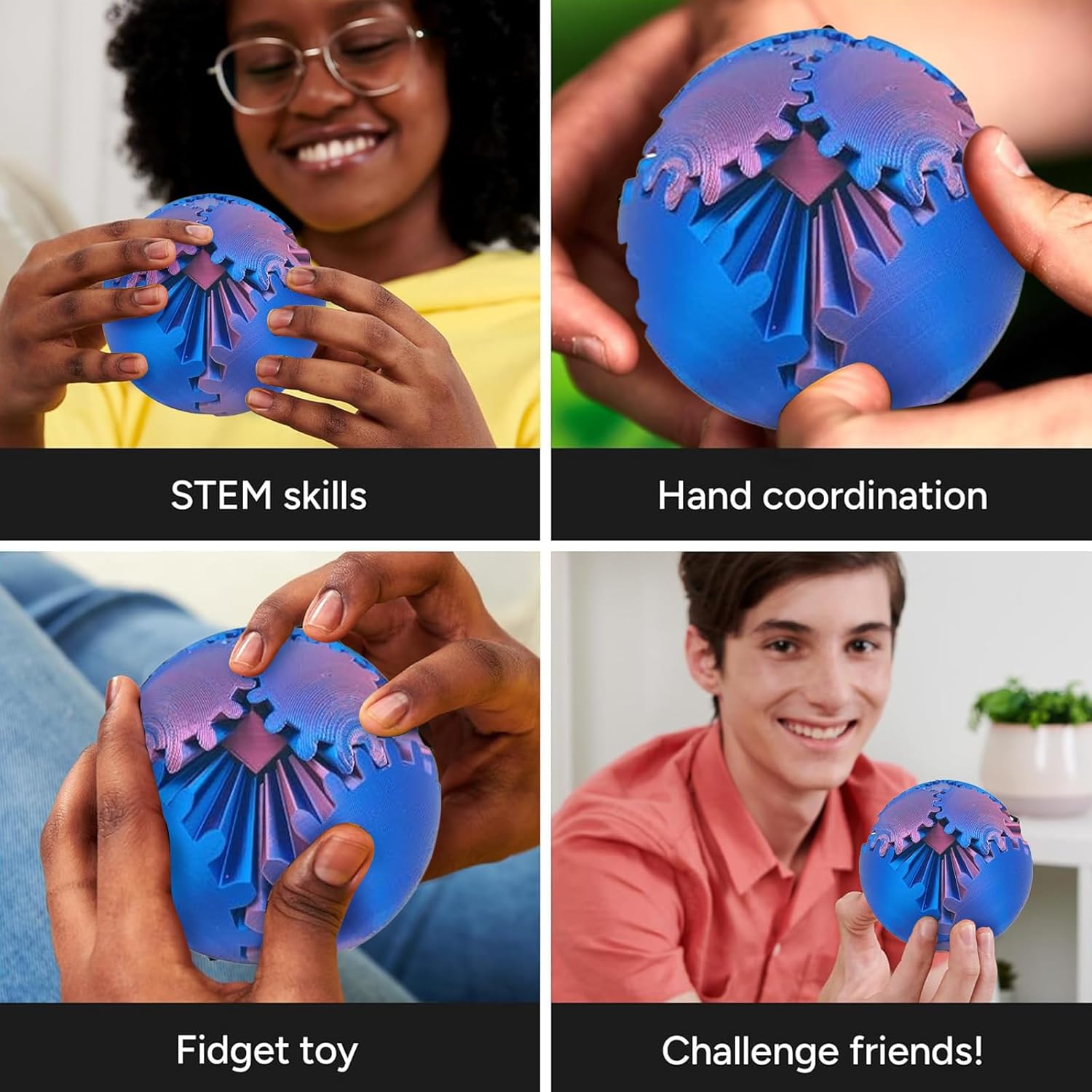 Gear Ball 3D Printed Fidget To - 3D Printing Gears 评论和价格