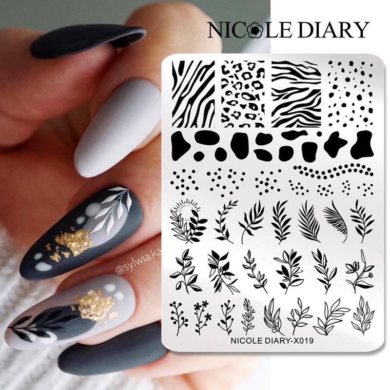 NICOLE DIARY Leaves Flower Nai - 3D Printing Templates Free 评论和价格
