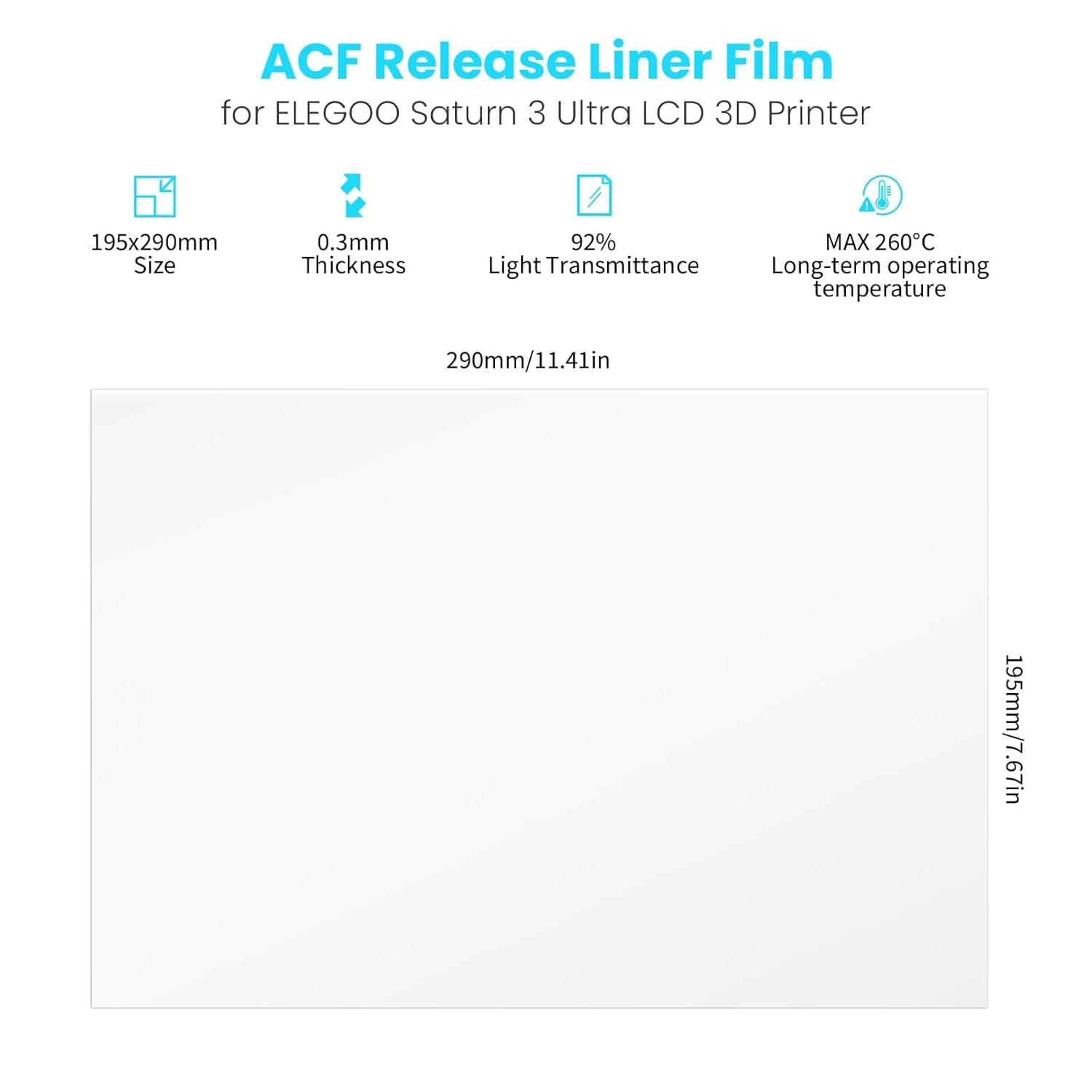 Film for ELEGOO PFA Release Li - 3D Printer Resin 评论和价格