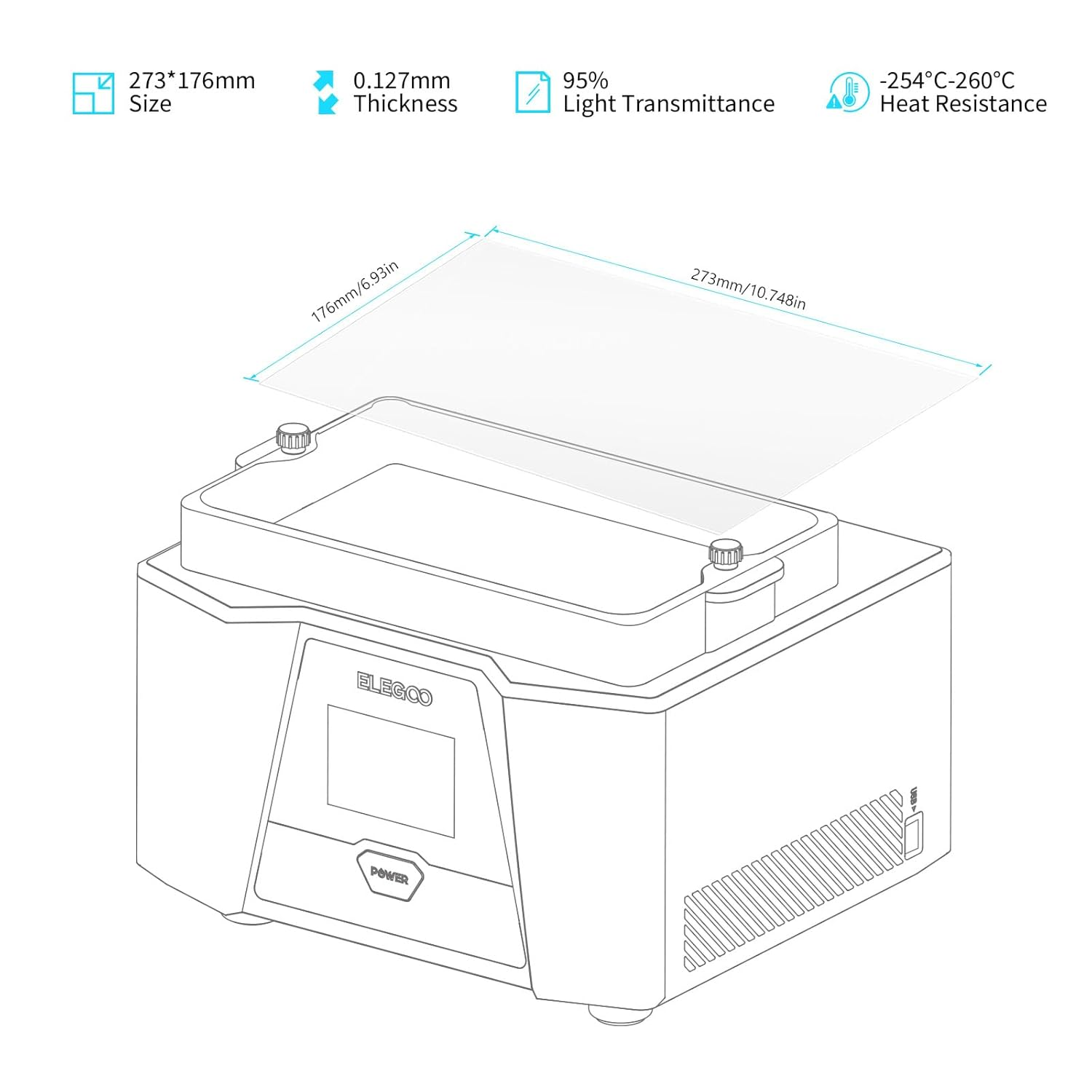 Film for ELEGOO PFA Release Li - 3D Printer Resin 评论和价格