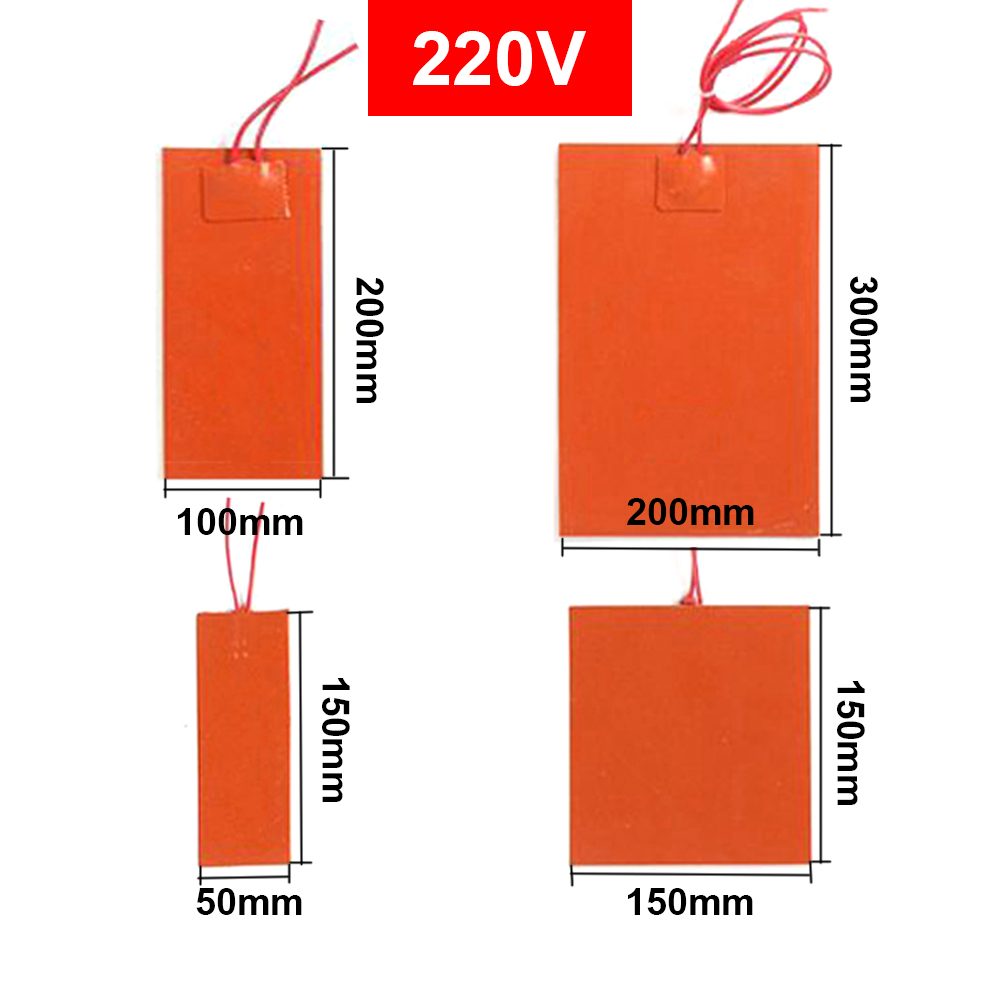 12V 220V Silicone Rubber Heati - 3D Printing Guide 评论和价格