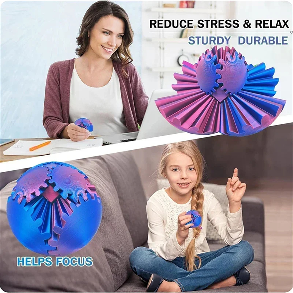 Gear Ball 3D Printed Fidget To - 3D Printing Gears 评论和价格