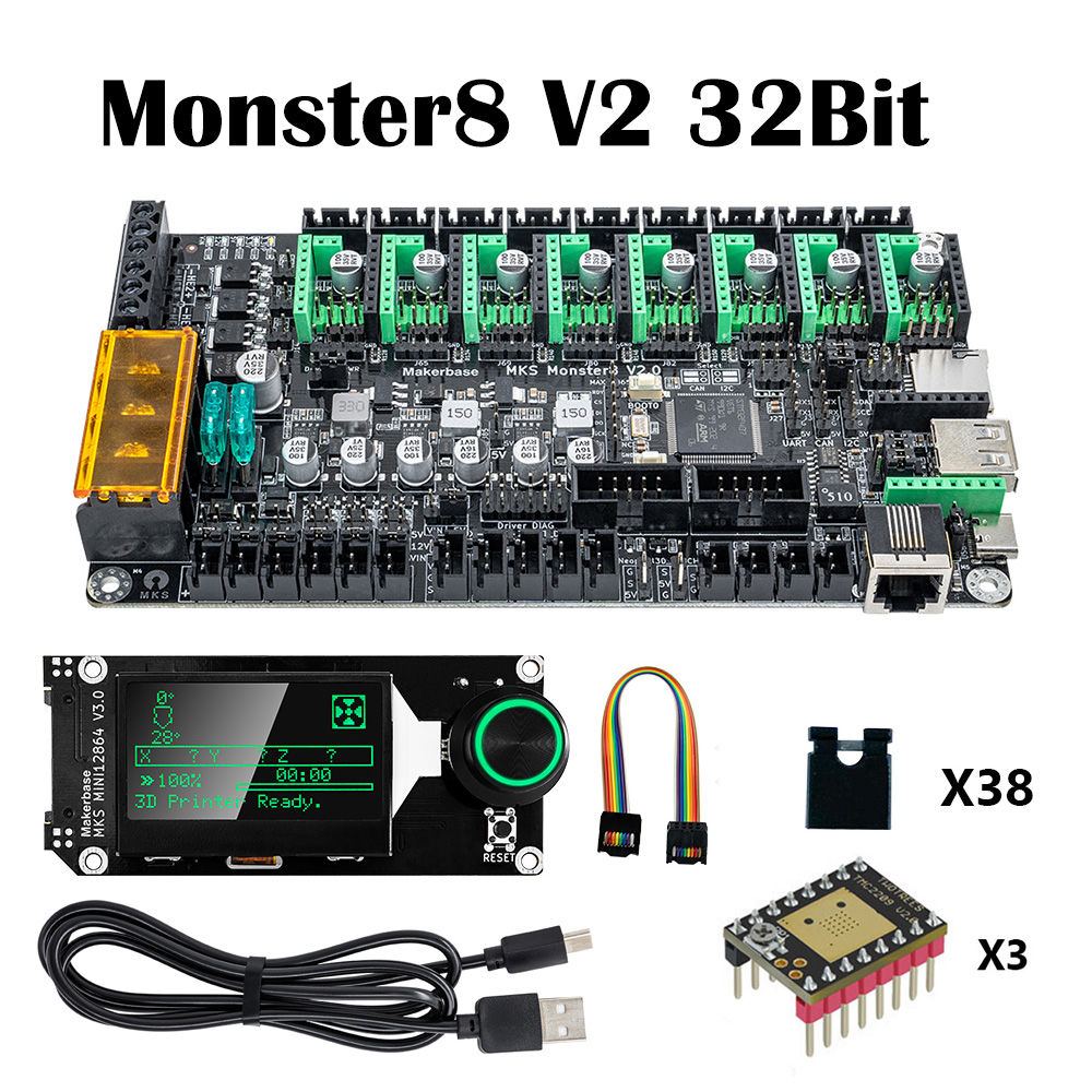 Makerbase MKS Monster8 V2 32Bi - Motherboard 3D Printer 评论和价格