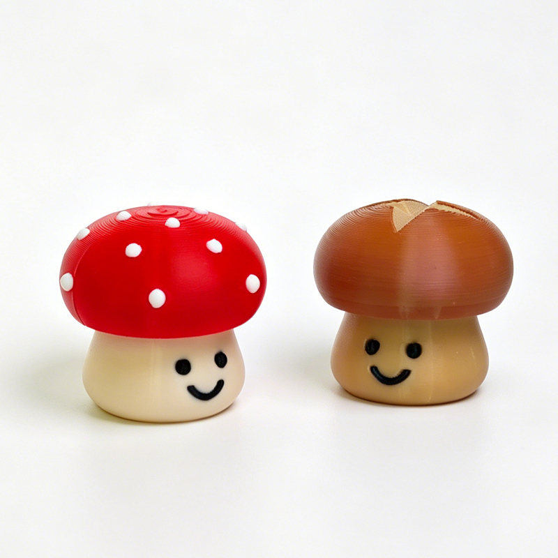 Cute Mushroom 3D Printed Click - 3D Printing Fidget Toys 评论和价格