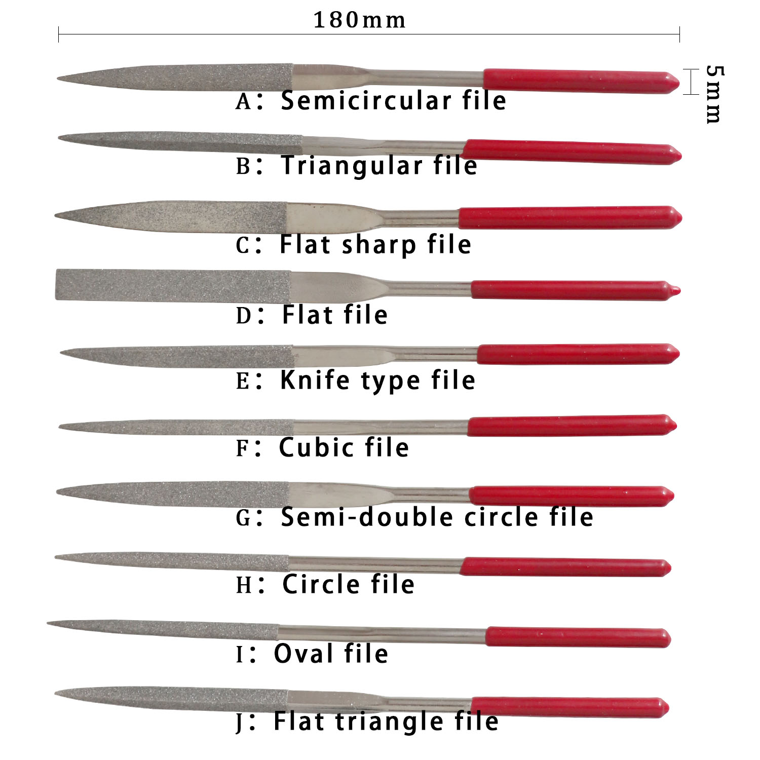 10Pcs Diamond Needle File Set  - 3D Printing Files 评论和价格