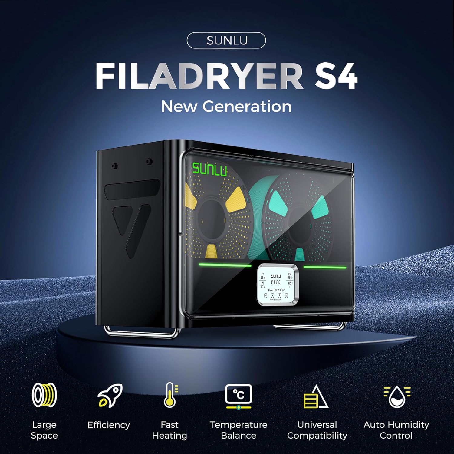 SUNLU S4 Filament Dryer Box 4  - 3D Printing Ptc 评论和价格