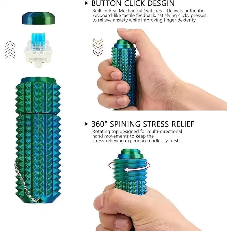 Funny 3D Printed Spiky Fidget  - 3D Printing Fidget Toys 评论和价格