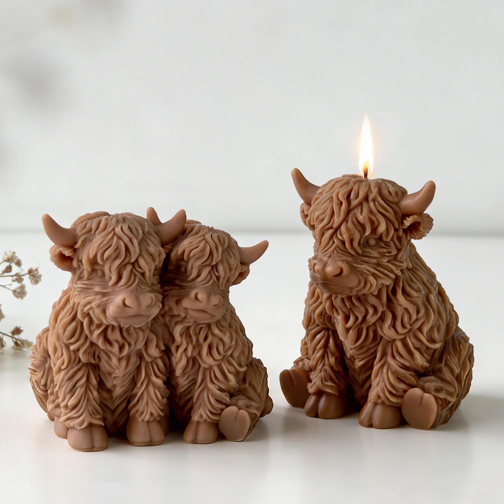 Highland Cow Silicone Mold Reu - 3D Printing Epoxy Resin 评论和价格
