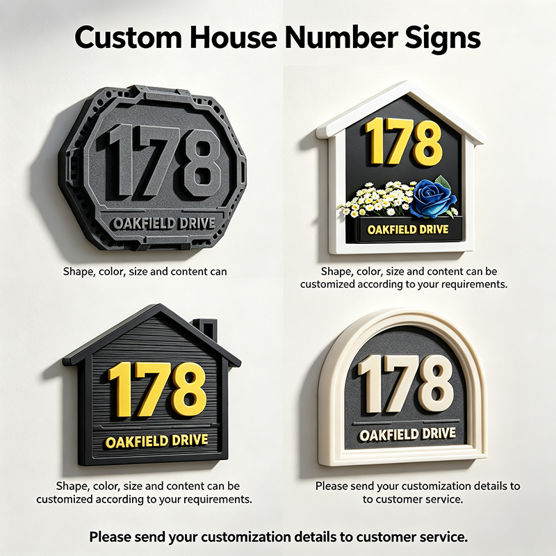 Custom 3D Printed House Number - 3D Printing Wall 评论和价格