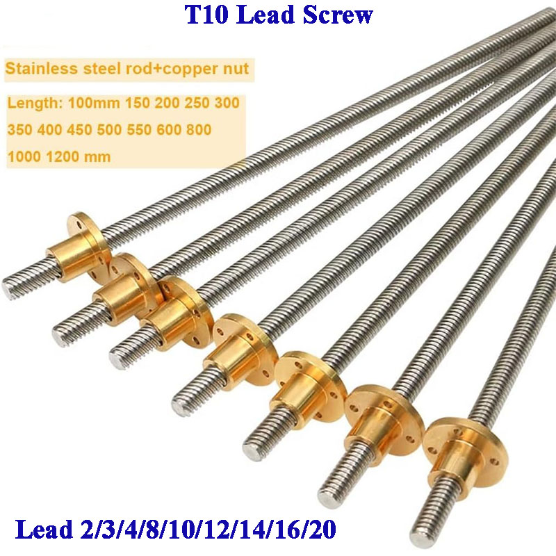 T10 Lead Screw 304 Stainless S - Lead Screw Stepper 评论和价格