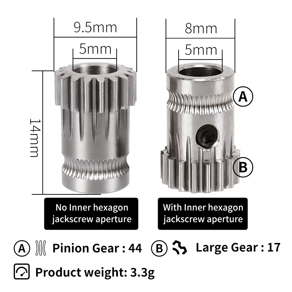 Dual Drive Gear Hardened Steel - 3D Printing Gears 评论和价格