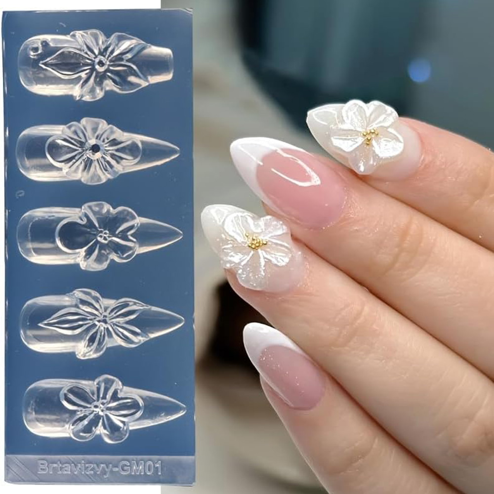 Floral 3D Nail Art Silicone Mo - 3D Printing Epoxy Resin 评论和价格