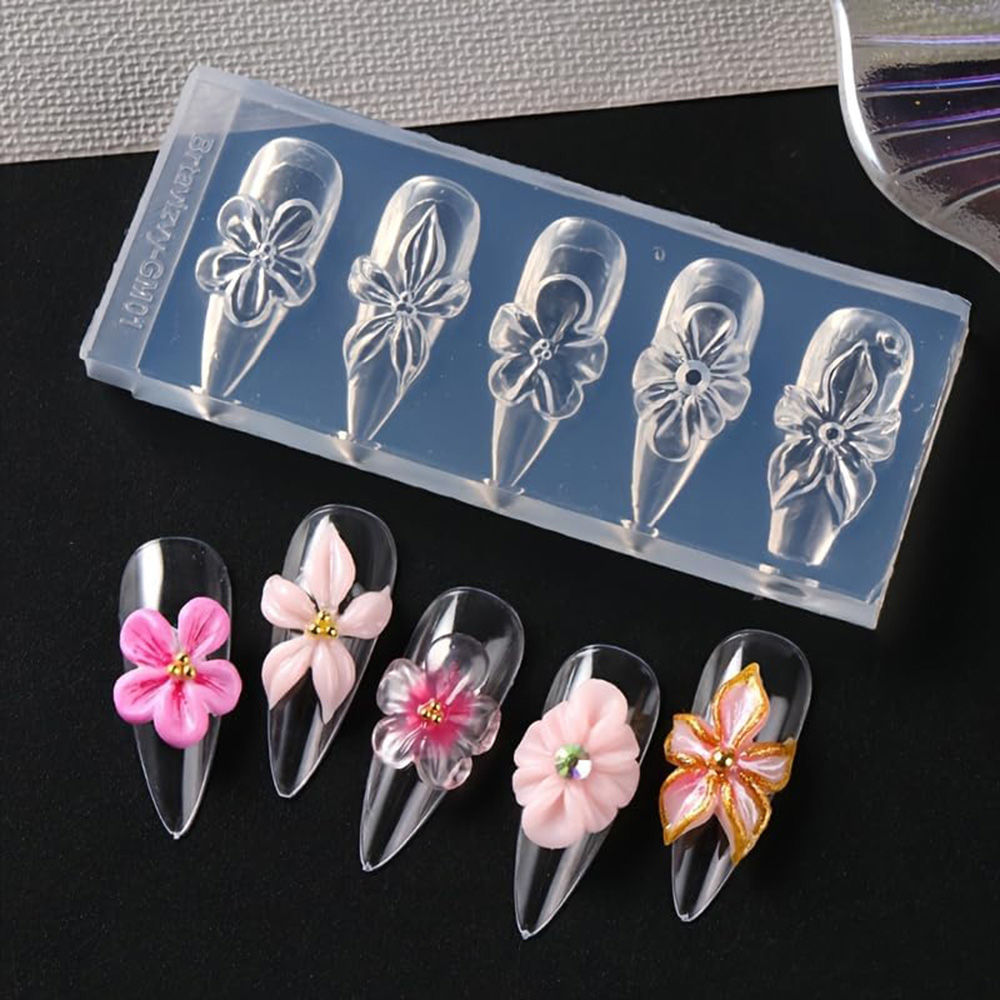 Floral 3D Nail Art Silicone Mo - 3D Printing Epoxy Resin 评论和价格