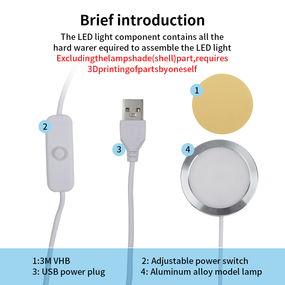 For Bambu Lab Led Lamp Kit 001 - 3D Printing Process 评论和价格