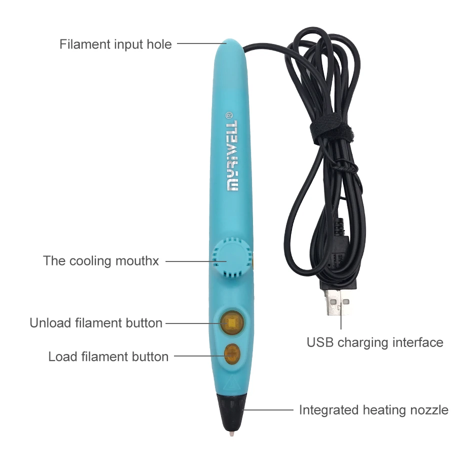 Myriwell Newest RP-200A 3D Pri - 3D Printing Pen For Kids 评论和价格