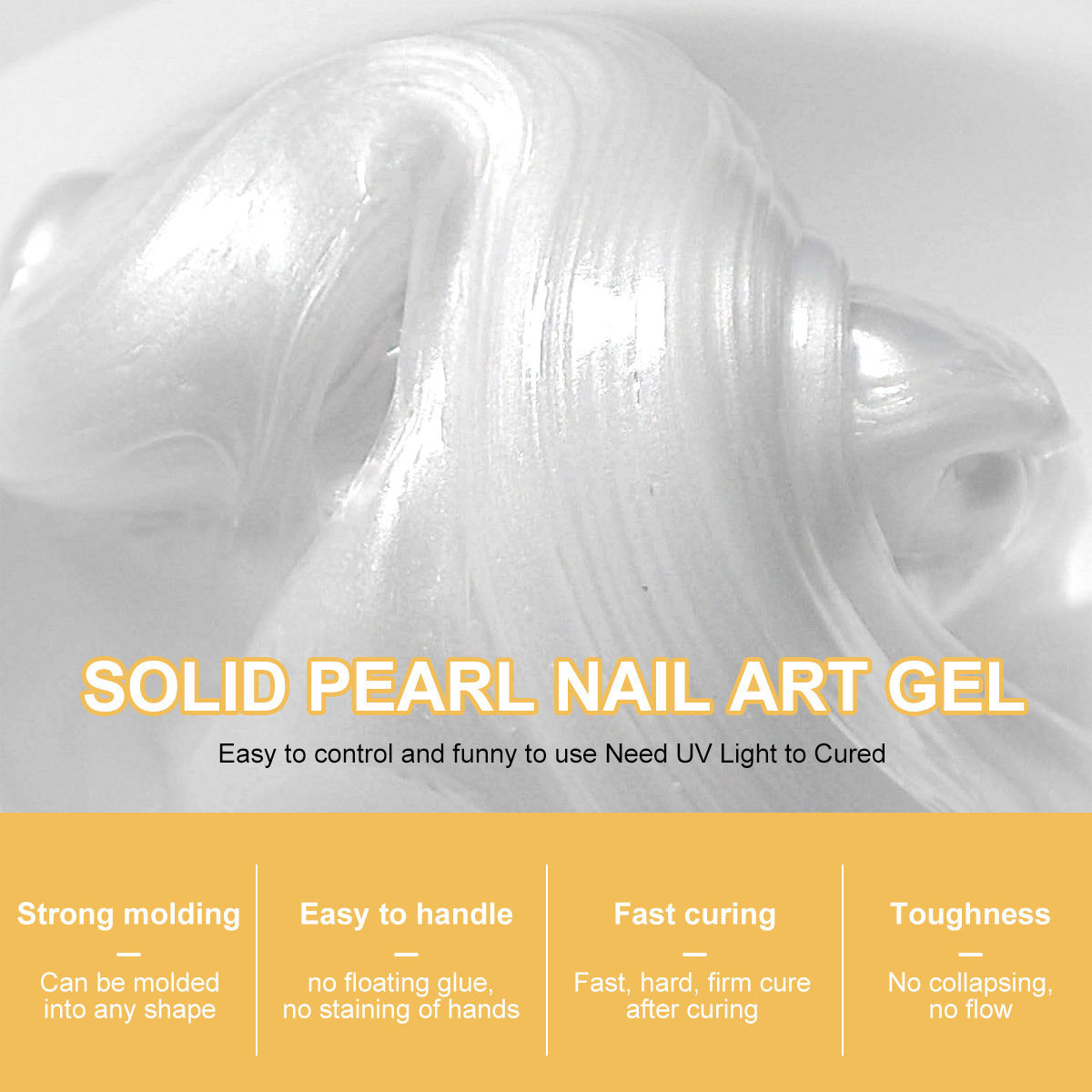 LIMEGIRL 3D Pearl Carving Nail - 3D Printing Epoxy Resin 评论和价格