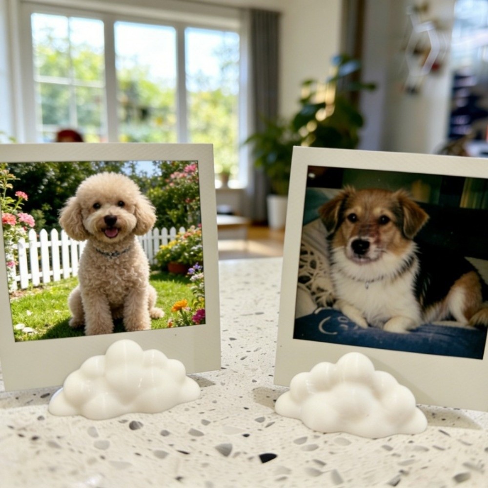 3pcs Cute Design Cloud-Shaped  - 3D Printing Card 评论和价格