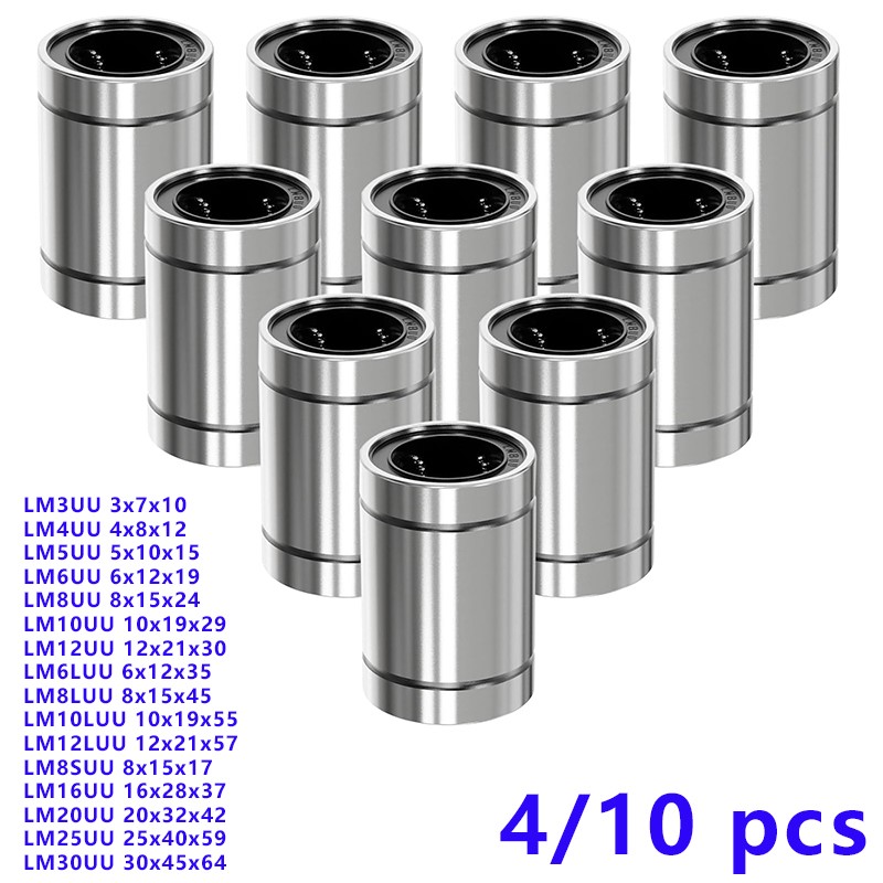 4/10PCS LM8UU LM10UU LM16UU LM - 3D Printing Guide 评论和价格