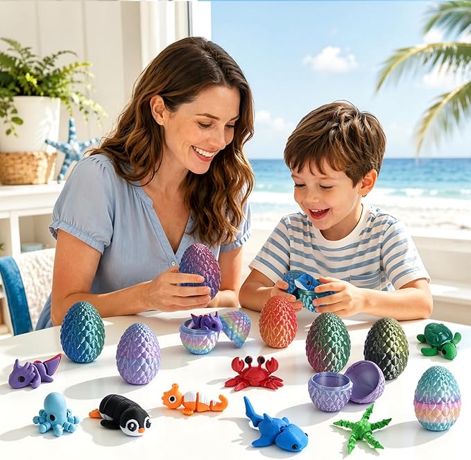 24pcs 3D Printed Surprise Egg  - 3D Printing Fidget Toys 评论和价格