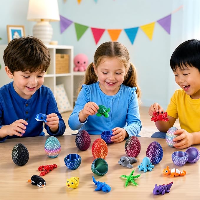 24pcs 3D Printed Surprise Egg  - 3D Printing Fidget Toys 评论和价格