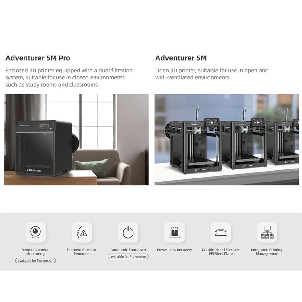 Flashforge Adventurer 5M Pro 3 - 3D Printing Files 评论和价格